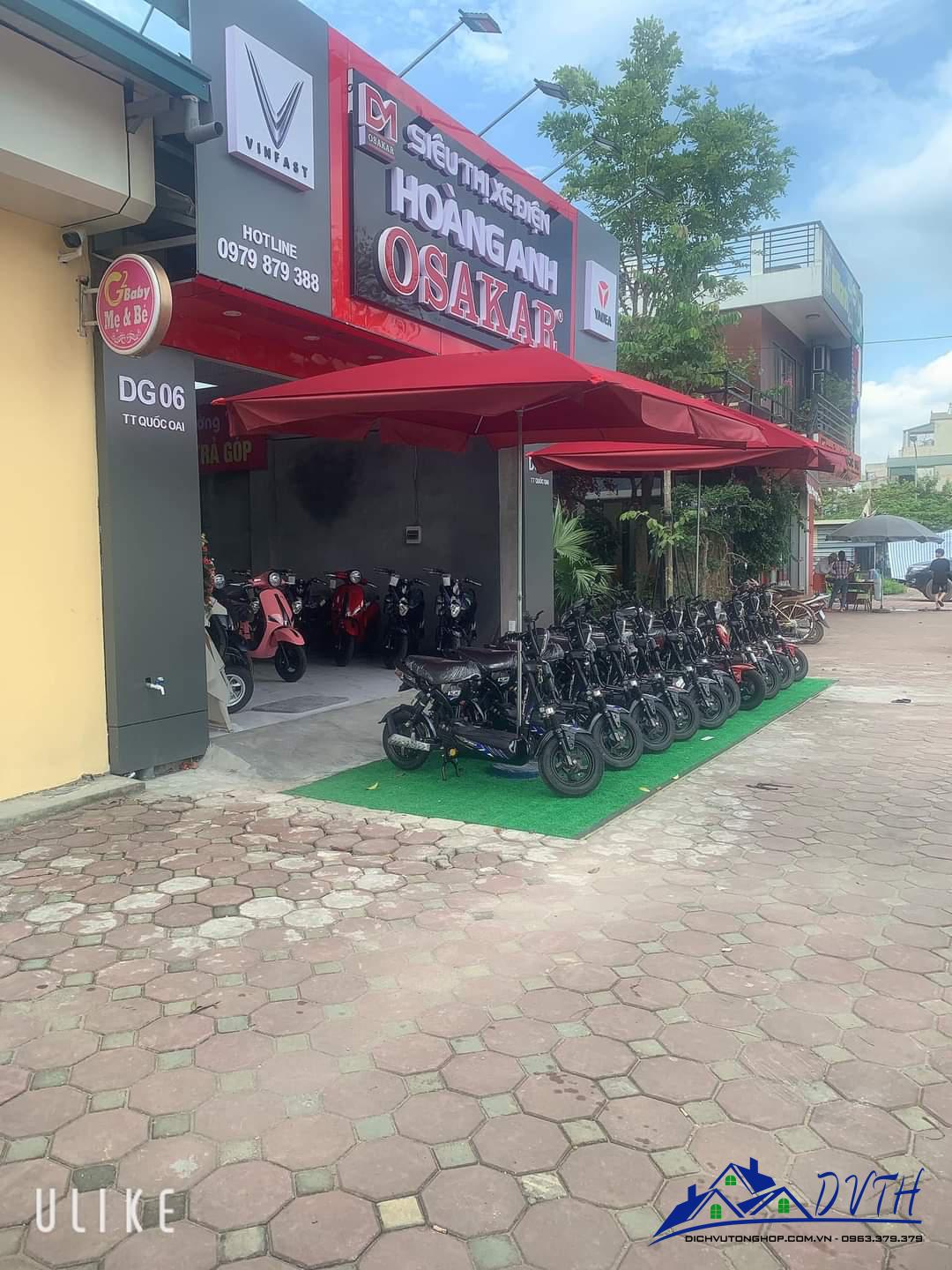 Ô dù che nắng tại Ninh Bình